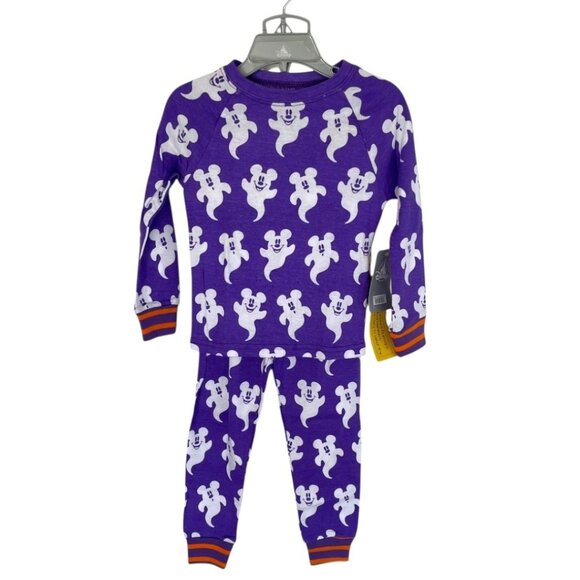 Disney Store Mickey Mouse Ghost Halloween PJ Pals Pajamas for Kids Size 3 - Picture 2 of 9